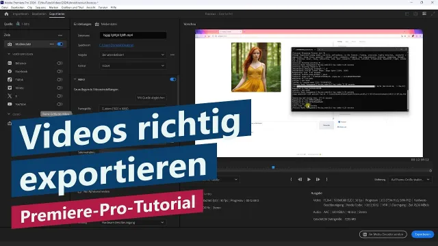 Video exportieren (Export-Einstellungen erklärt) – Premiere-Pro-Tutorial