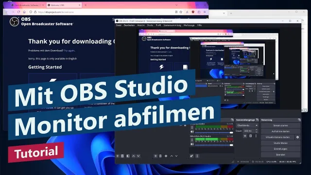 OBS Studio einrichten – Bildschirm aufnehmen für Tutorials, Reactions und Games