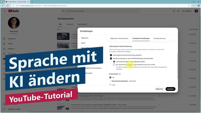 Automatische Synchronisierung (Sprache mit KI dubben) – Tutorial zu neuen YouTube-Übersetzungen