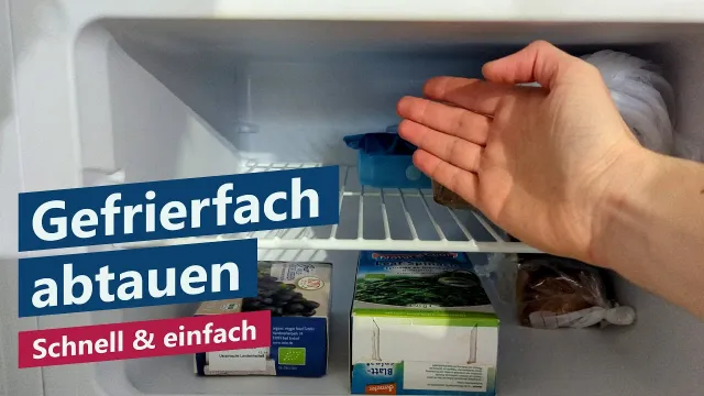 Gefrierschrank abtauen und Gefrierfach enteisen – Tutorial, Anleitung