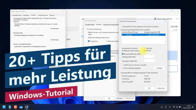 Windows schneller machen und Probleme beheben – Windows 11 Tutorial