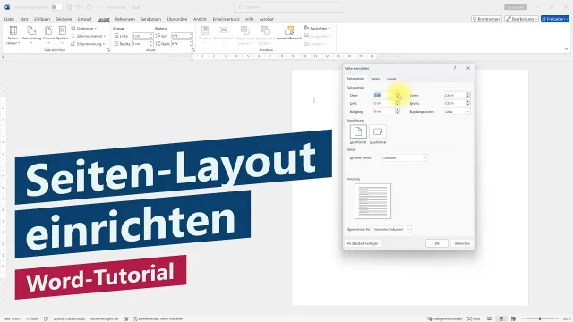 Seite einrichten: Format, Layout, Ausrichtung, Spalten und Ränder einstellen – Word-Tutorial