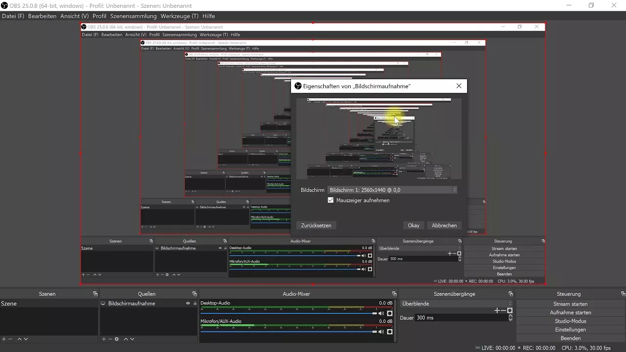 Bildschirm aufnehmen mit OBS Studio – Tutorial, Einrichtung und Einstellungen – Programm-Vorstellung