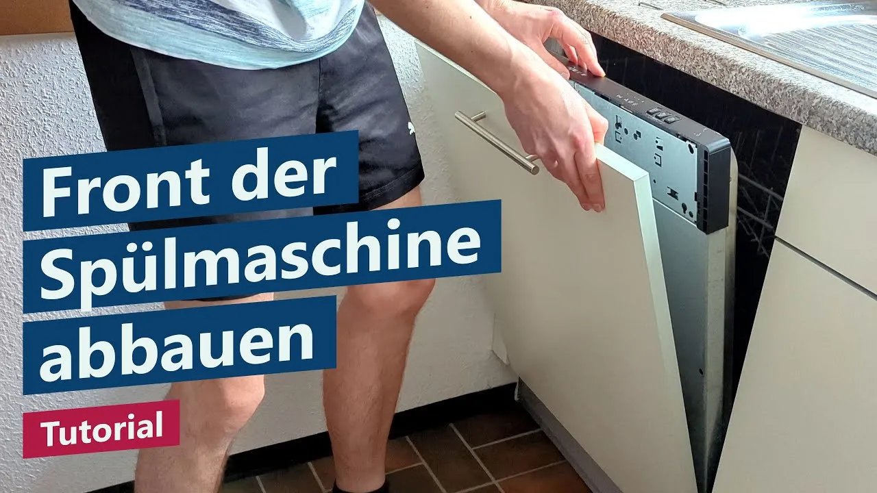 Frontblende der Geschirrspülmaschine abbauen – Tutorial, Anleitung