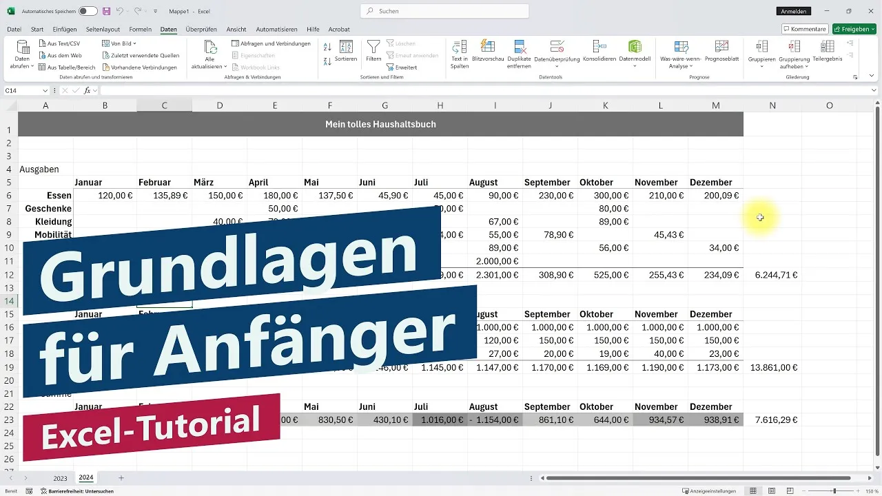 Excel-Grundlagen in 15 Minuten – Einfacher Excel-Kurs für Anfänger