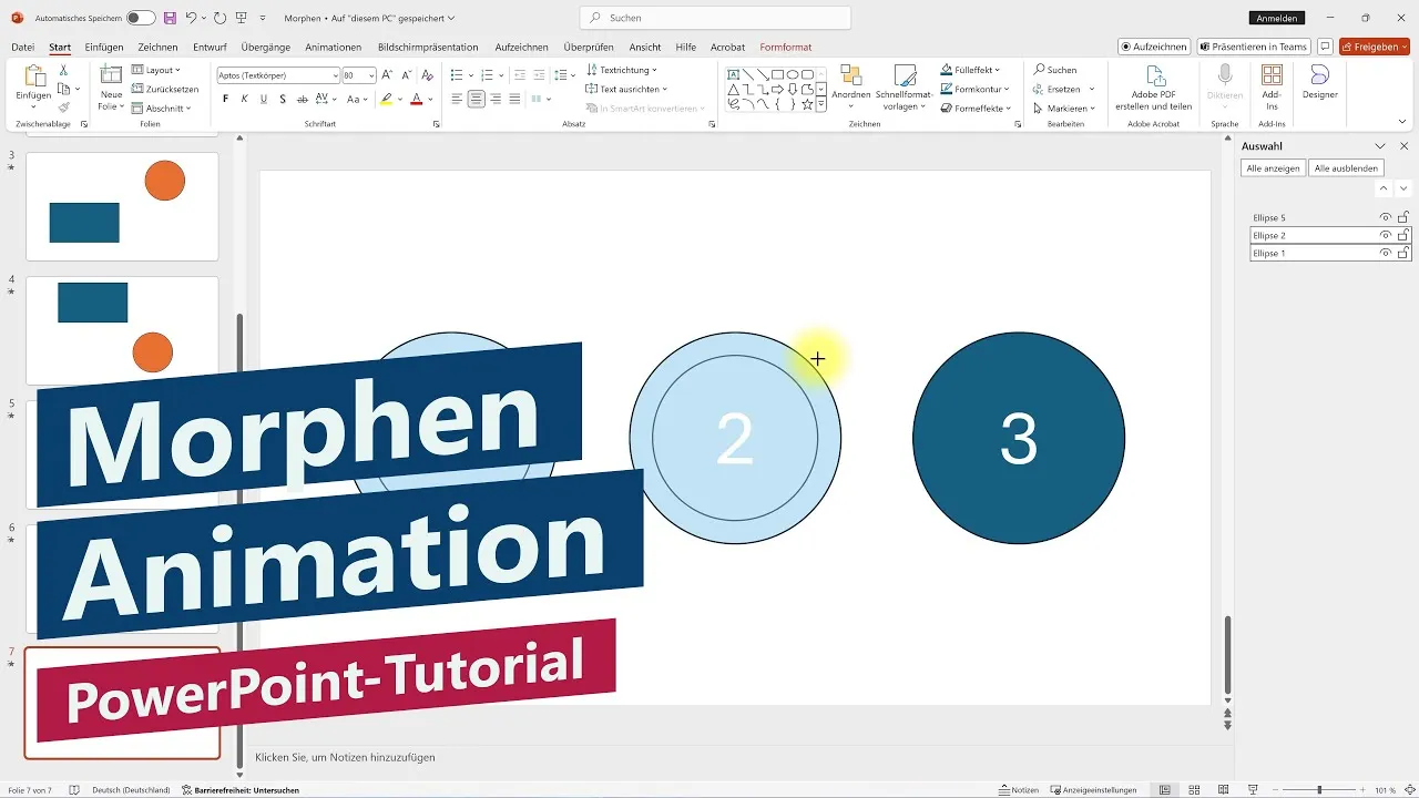 Morphen Übergang und Morph Animationen – PowerPoint-Tutorial