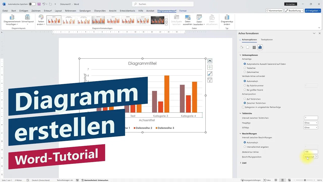 Diagramm erstellen und anpassen – Word-Tutorial