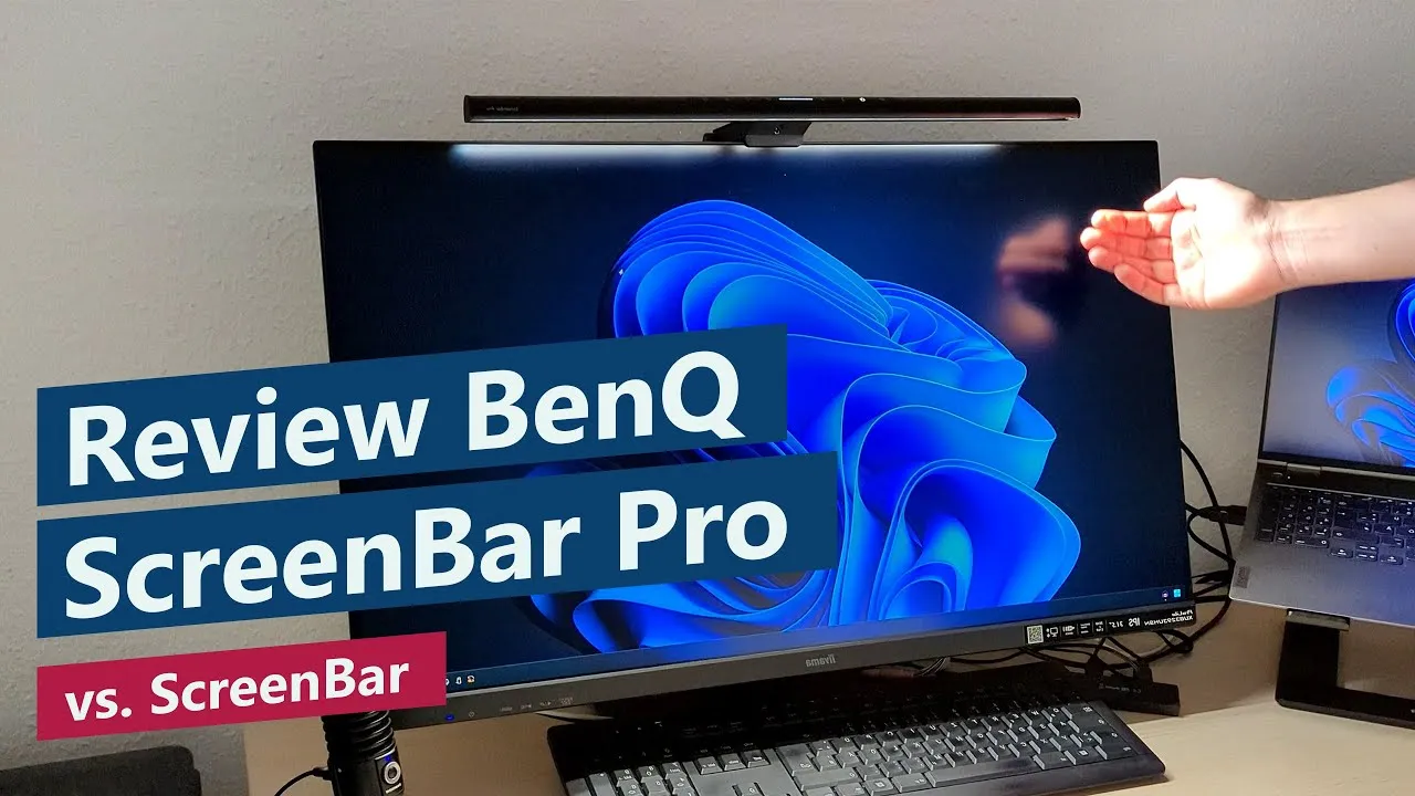 BenQ ScreenBar Pro Vorstellung und Vergleich mit ScreenBar (Unboxing, Features, Review & Erfahrung)