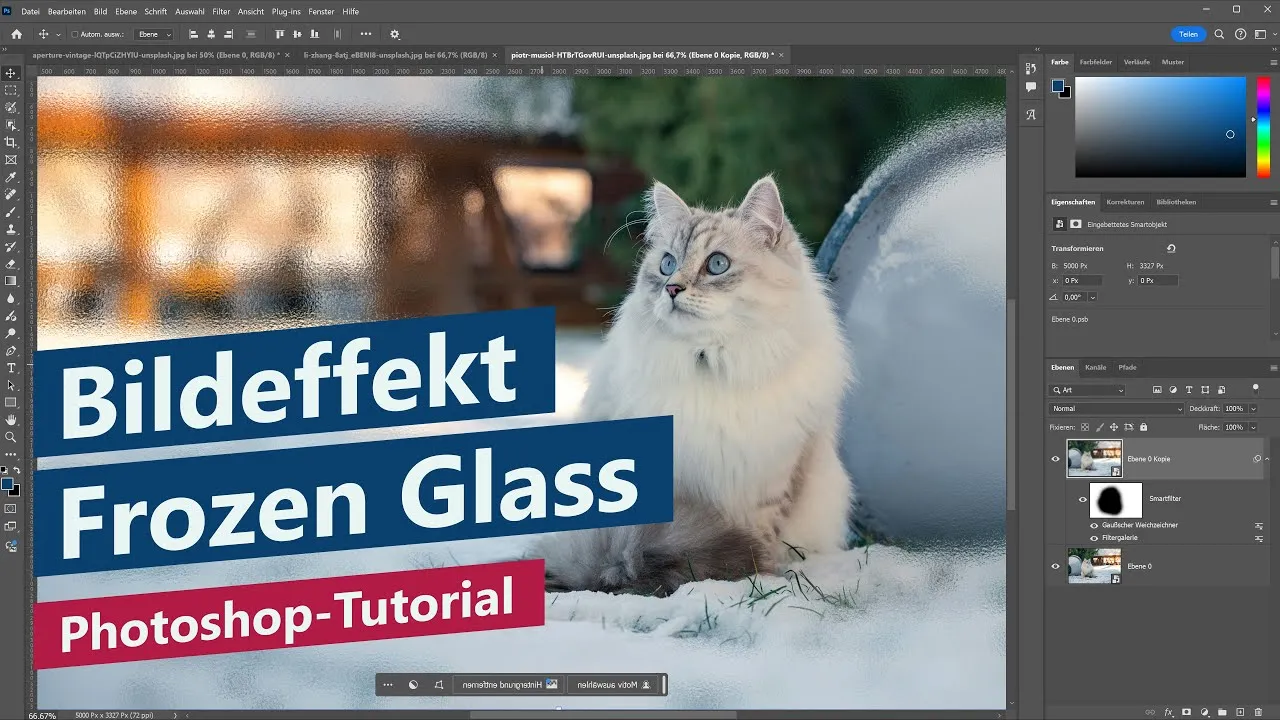 Gefrorenes Glas (Frozen Glass Effect) – Photoshop-Tutorial